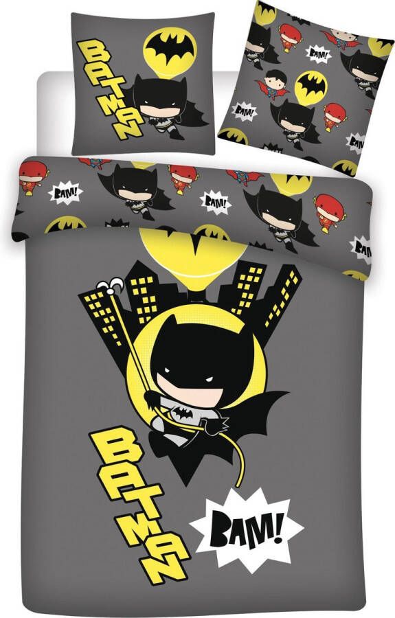 Batman Dekbedovertrek BAM! Eenpersoons 140 x 200 cm Polyester