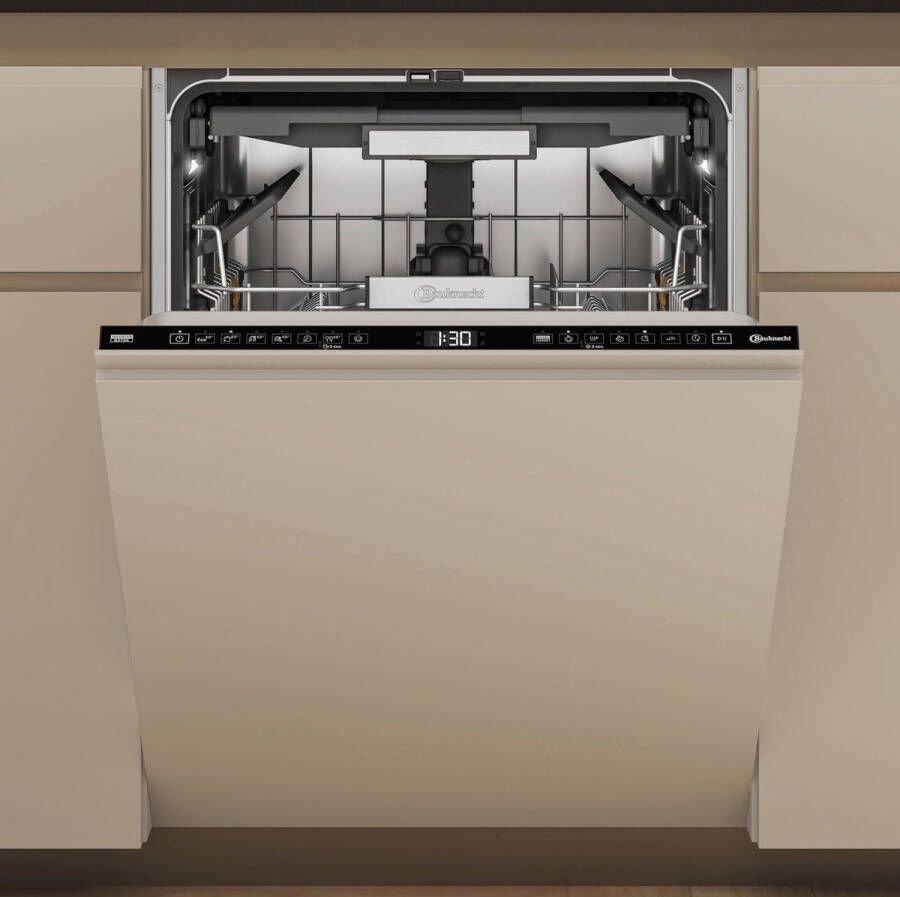 Bauknecht B7I HF60 TUC inbouw vaatwasser Autodeur opening Besteklade| Energielabal A