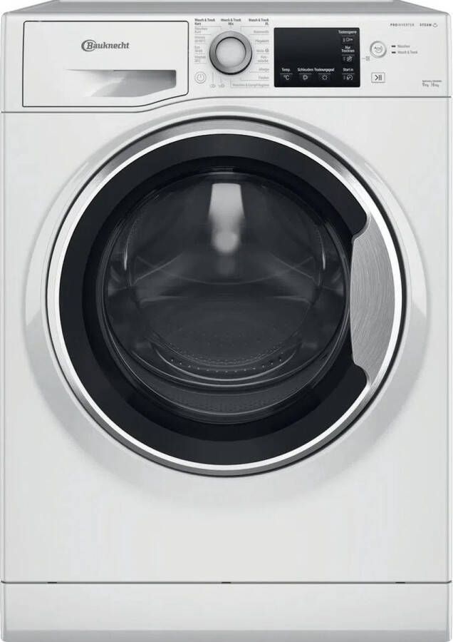 Bauknecht WATK Sense 96 41 N wasdroogcombinatie Duits display 9 kg Steam