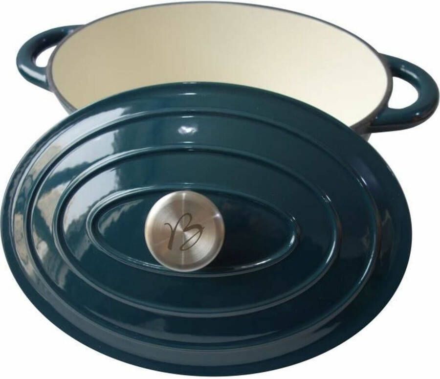 Baumalu braadpan 30 cm Ovale vorm Blauwgroen