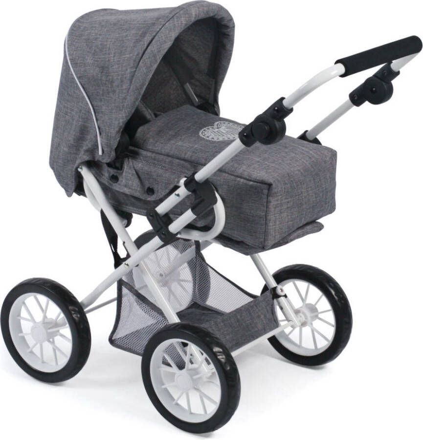 Bayer Chic 2000 Combi Poppenwagen LENI Jeans grey