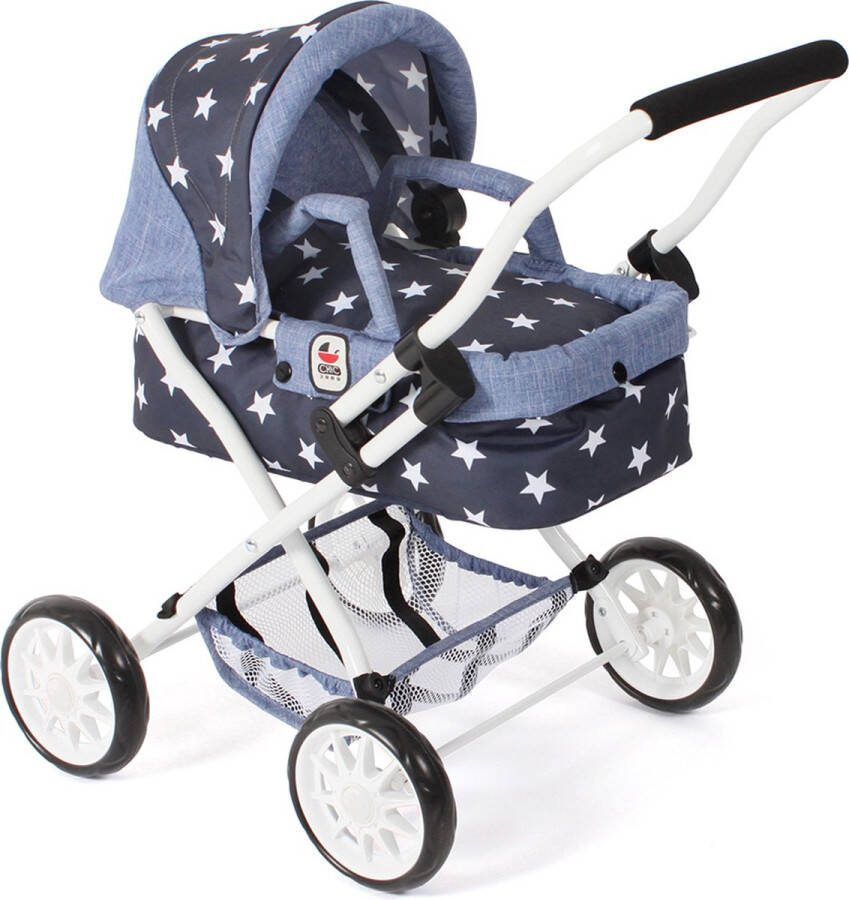 Bayer Chic 2000 Kleine Poppenwagen Smarty Stars Navy
