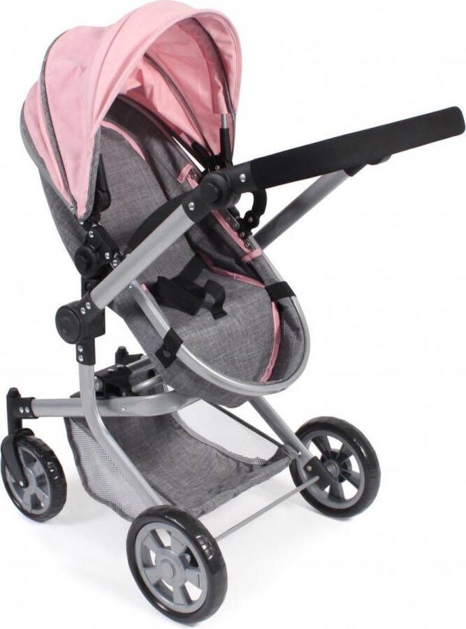 Bayer Chic Poppenwagen Mika combi (lichtgrijs roze)