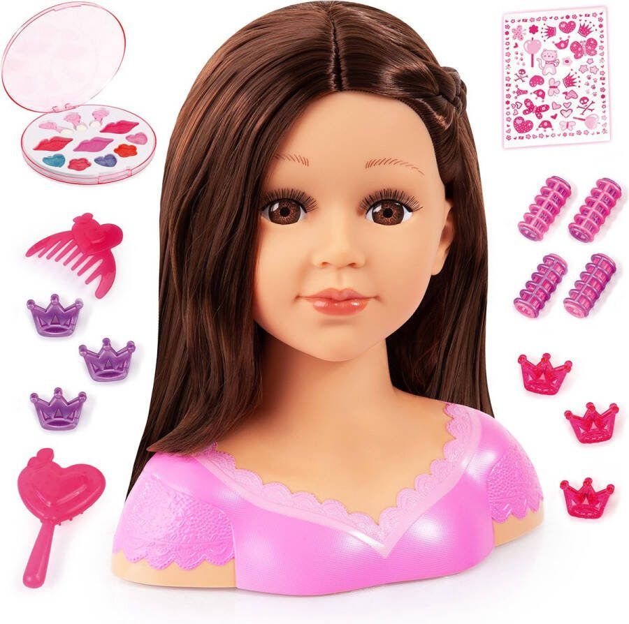 Bayer Design Bayer Kaphoofd Charlene Super Model Bruin Haar (90088AK)