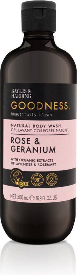 Baylis & Hardin g Goodness Douchegel Rose & Geranium 500 ml