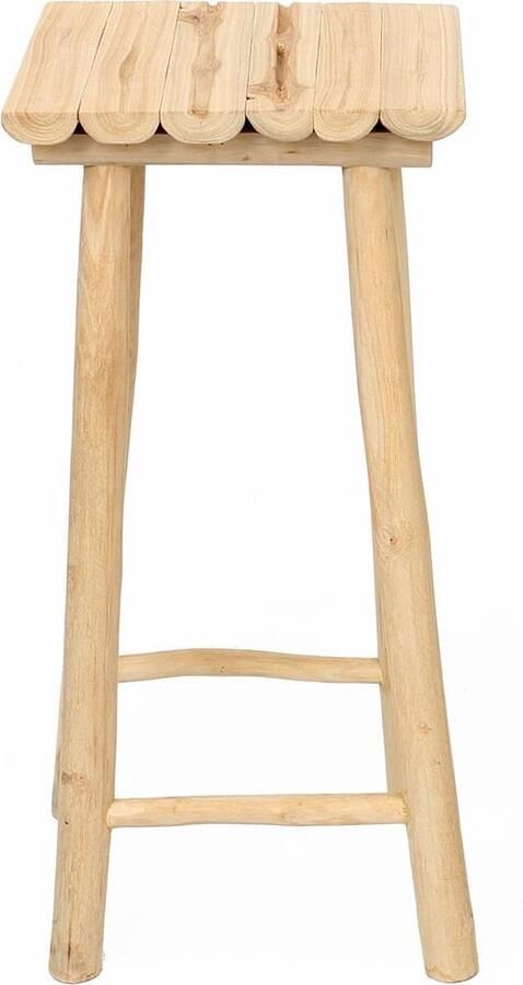 Bazar Bizar Barkruk Island Teakhout (zithoogte 75cm) Naturel