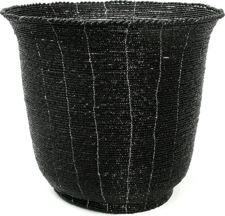 Bazar Bizar Safaary Mand Hoog Zwart Large 23x23 CM