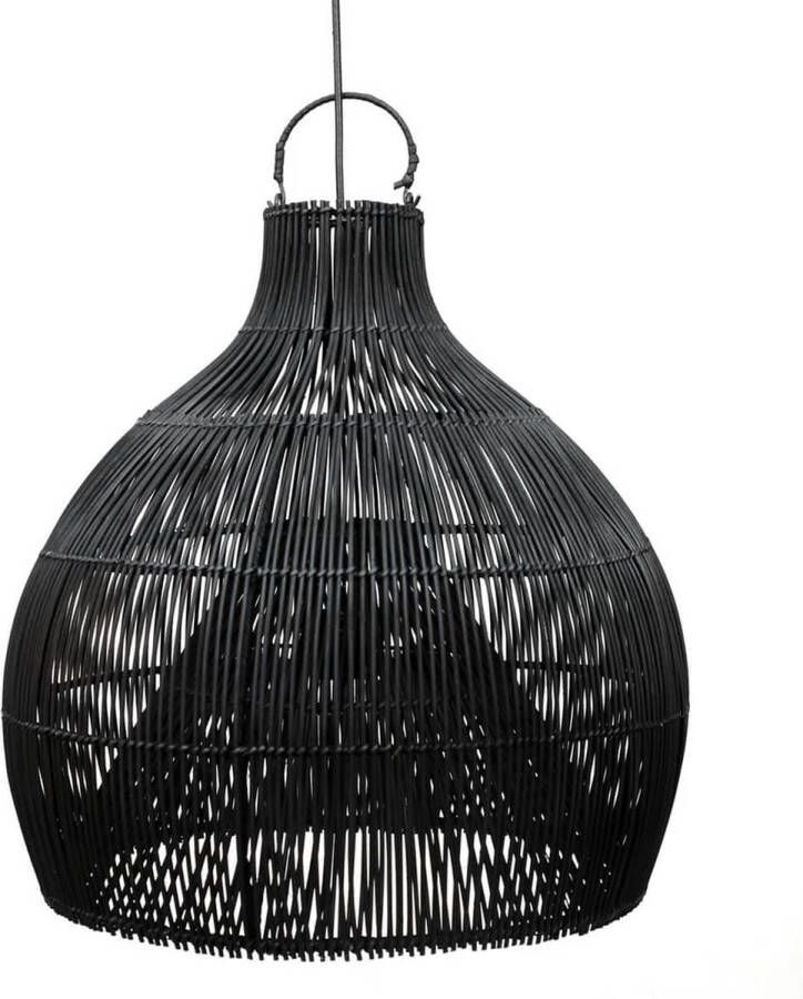 Bazar Bizar Hanglamp Lobster Trap Rattan Zwart