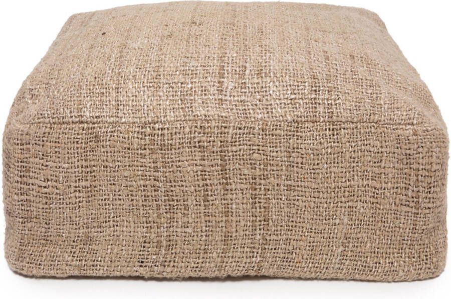 Bazar Bizar De Oh my Gee poef Katoenen poef Beige 60 x 60 x 25 cm