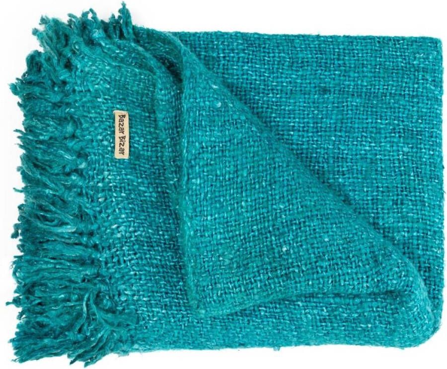 Bazar Bizar Plaid Sil Vous Plaid 170 x 130cm Aqua