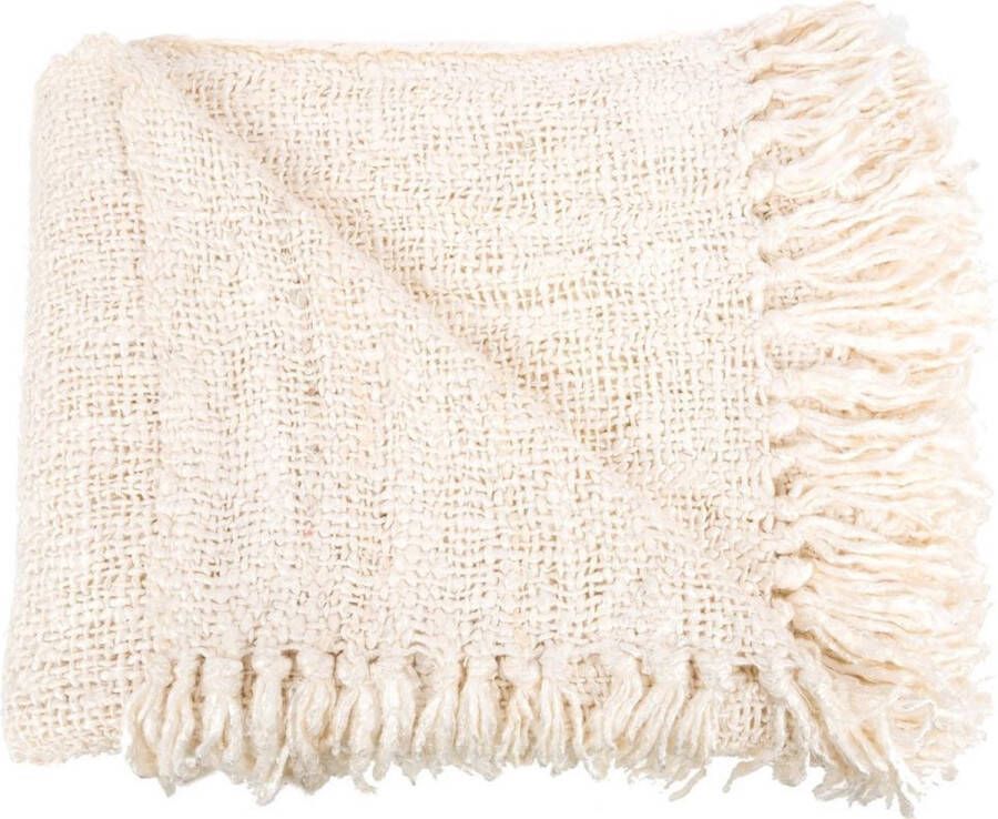 Bazar Bizar Plaid Sil Vous Plaid 170 x 130cm Crème