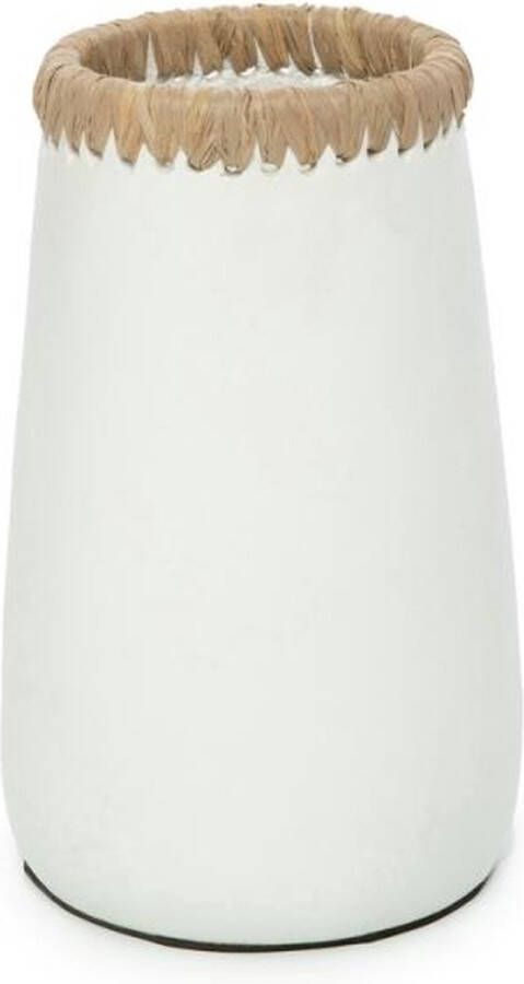 Bazar Bizar Safaary Vaas Wit Naturel S Sneaky 14x14 CM