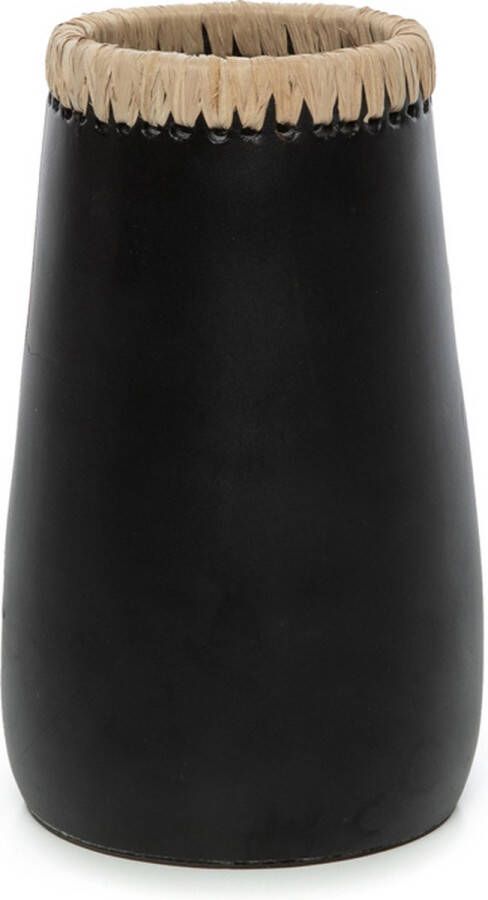 Bazar Bizar Safaary Vaas Zwart Naturel S Sneaky 14x14 CM