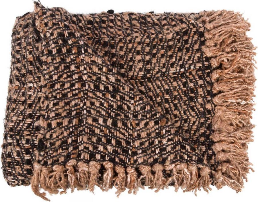 Bazar Bizar Plaid Sil Vous Plaid 170 x 130cm Zwart Koper