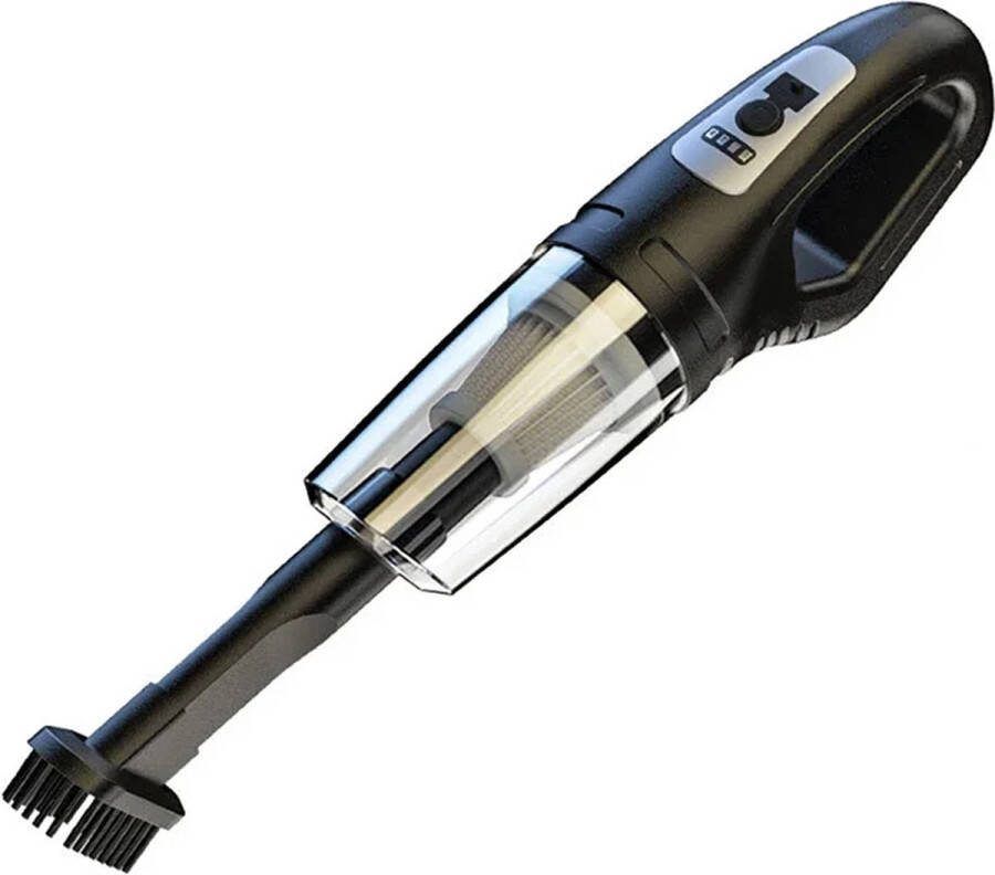 BBNK Store Stofzuiger Zonder Zak Draadloze Stofzuiger Handstofzuiger Voor Thuis & Auto USB Oplaadbaar 5 Accessoires 69980000 Pa 4 In 1 Hepa Zwart