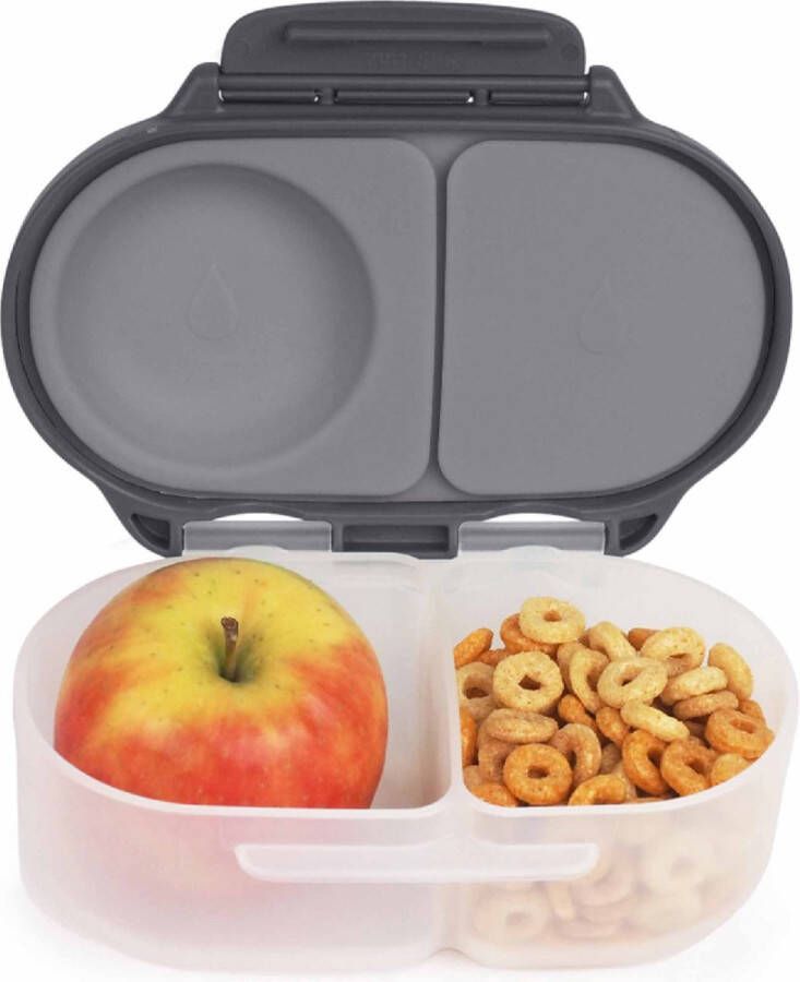 B.box Snackbox Mini bentobox met 2 Lekvrije Vakken Ideaal voor Peuters Lunch & Snacks voor Kinderen Voor een Heel Stuk Fruit BPA-vrij