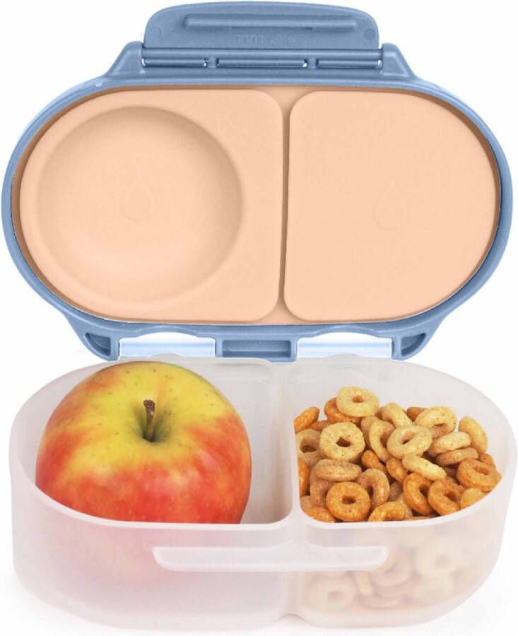 B.box Snackbox Mini bentobox met 2 Lekvrije Vakken Ideaal voor Peuters Lunch & Snacks voor Kinderen Voor een Heel Stuk Fruit BPA-vrij