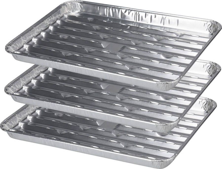 BBQ Collection Set van 12x stuks barbecue grillschalen 36 cm Vlees grillen BBQ rooster