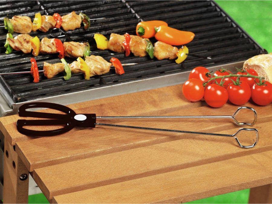 BBQ Collection Vleestang Zilver 36 cm