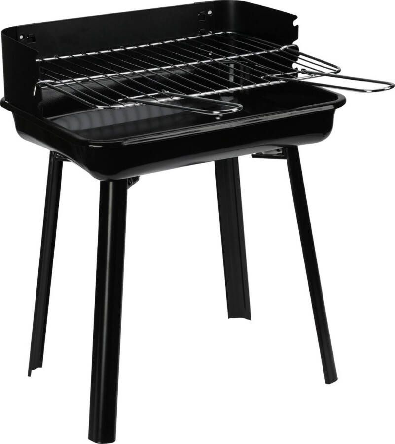 BBQ Houtskool Mini Barbecue 36x31xH45 cm grillrooster 33x26 cm Windscherm