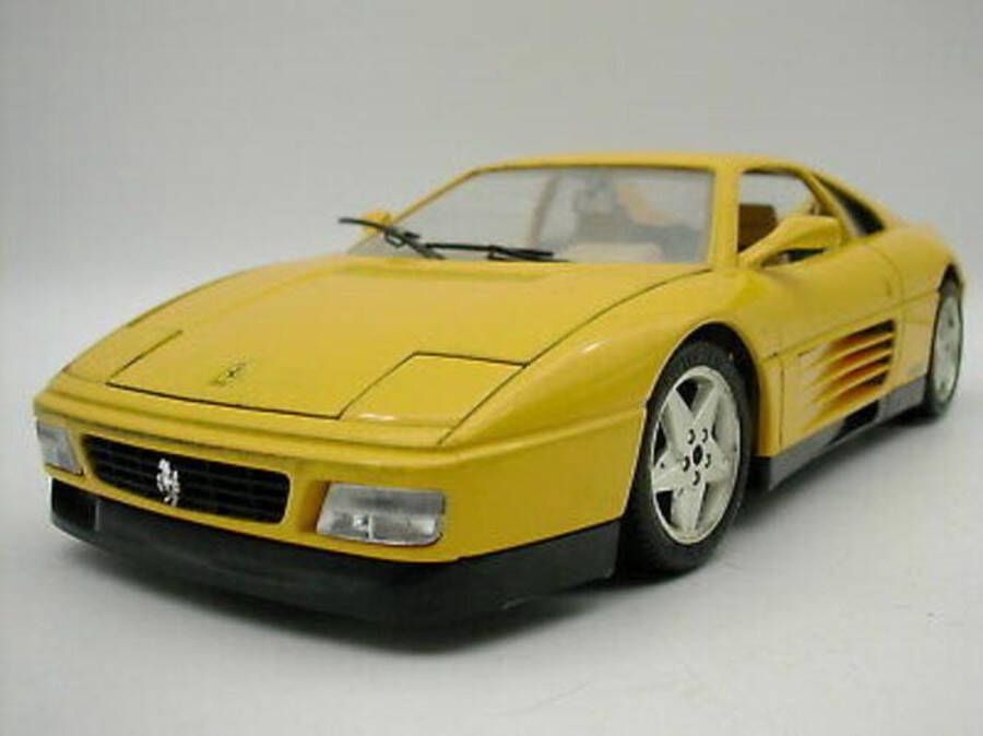 Bburago Ferrari 348TB (1989) Geel 1 18 Modelauto Schaalmodel Miniatuurauto