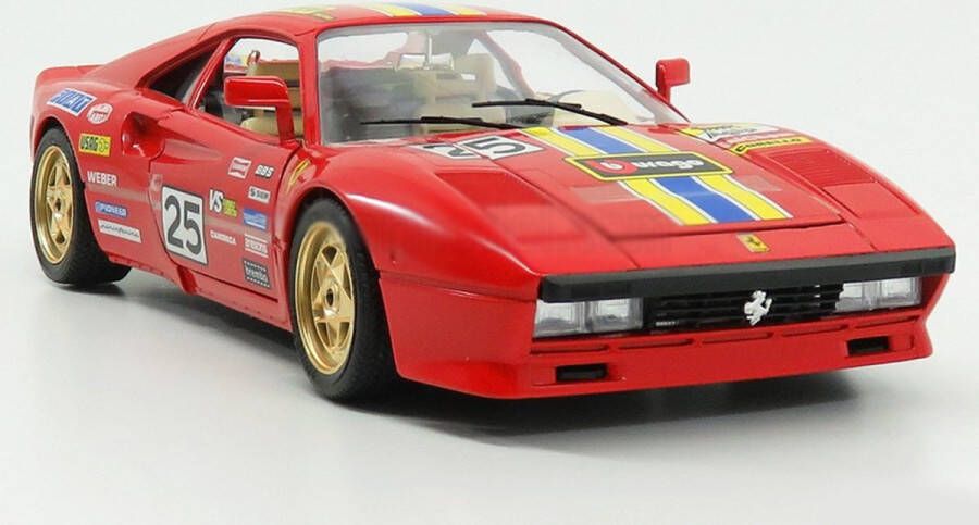 Bburago Ferrari GTO Rally 1986 (Rood) (25 cm) 1 18 {Modelauto Schaalmodel Miniatuurauto}