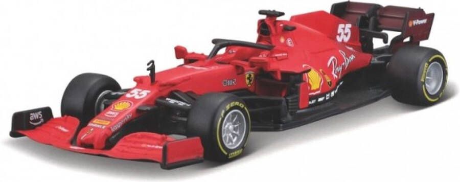 Bburago Ferrari SF21 Carlos Sainz #55 2021 Schaalmodel 1:43