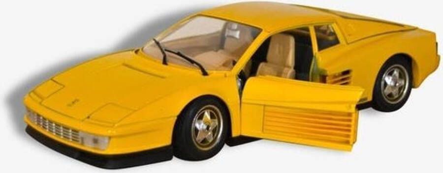 Bburago Ferrari Testarossa (1984) Geel 1 18 Modelauto Schaalmodel Miniatuurauto
