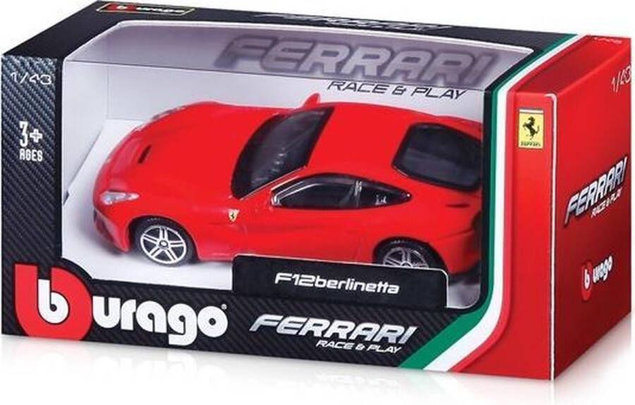 Bburago Ferrary R&p 1:43 Voorgemonteerd Supersportwagen Miniatuur 1 Stuk Assorti