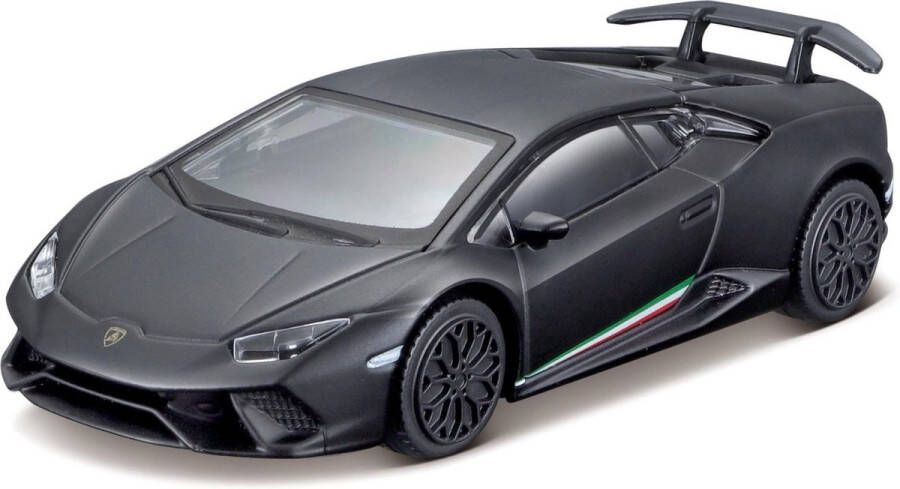 Bburago Modelauto Lamborghini Huracan Performante matzwart 1:43 speelgoed auto schaalmodel
