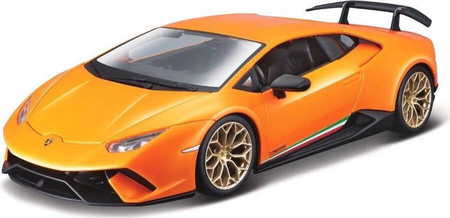 Bburago Modelauto Lamborghini Huracan Performante oranje 1:24 speelgoed auto schaalmodel