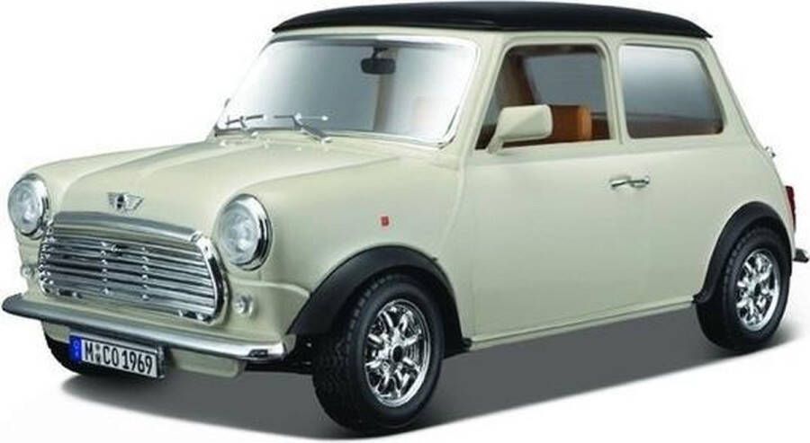 Bburago Modelauto Mini Cooper 1969 1:18 speelgoed auto schaalmodel