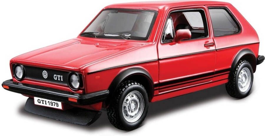 Bburago Modelauto Volkswagen Golf MK1 GTI 1:32 speelgoed auto schaalmodel