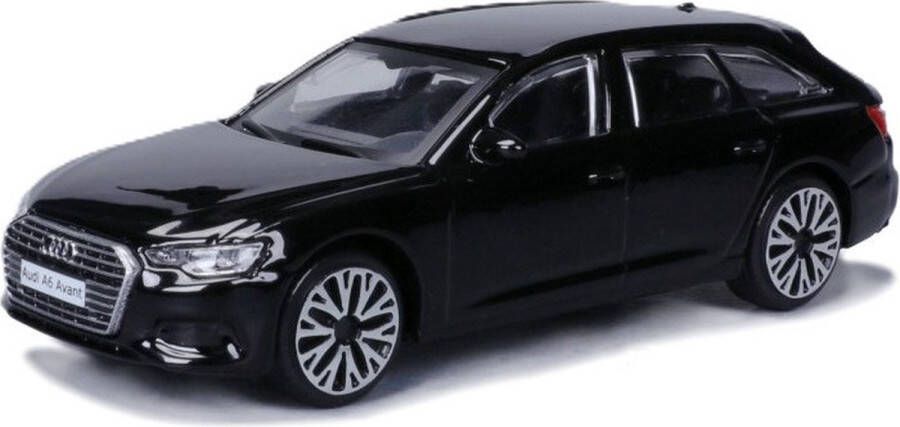 Bburago modelauto speelgoedauto Audi A6 Avant zwart schaal 1:43 11 x 4 x 3 cm