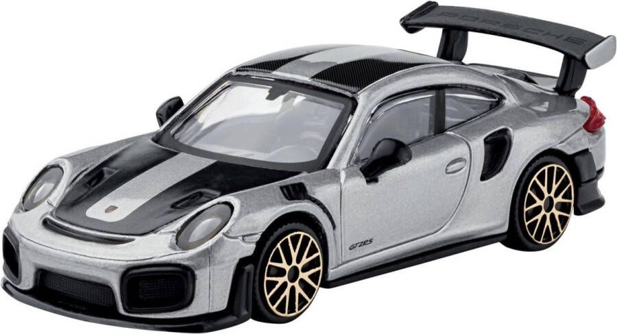 Bburago Porsche 911 GT2 RS modelauto schaalmodel speelgoedauto zilver schaal 1:43