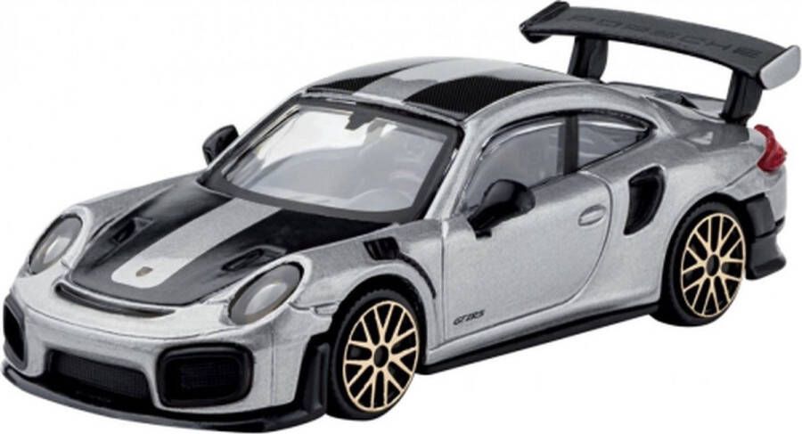 Bburago Porsche 911 GT2 RS (Zilver) (10 cm) 1 43 {Modelauto Schaalmodel Miniatuurauto Speelgoed}