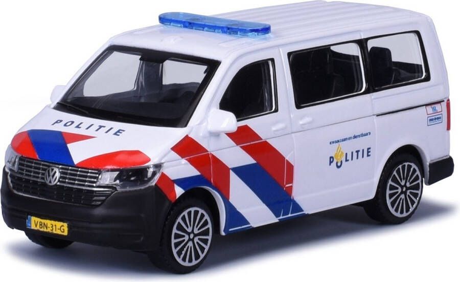 Bburago VW Volkswagen Transporter T6.1 politie Nederland schaalmodel modelauto 12 cm schaal 1:43
