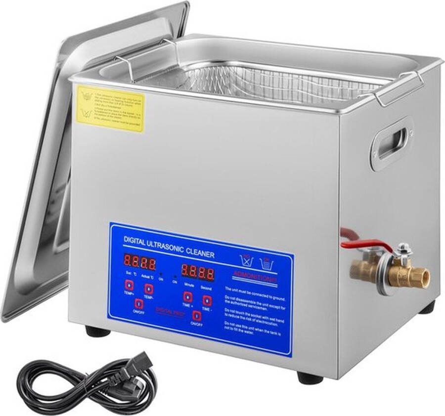 BBV Ultrasoon Reiniger 9 6-10L Professionele Ultrasone Reinigingsapparaat Digitale Verwarmings Timer Sieraden Brillen Tanden
