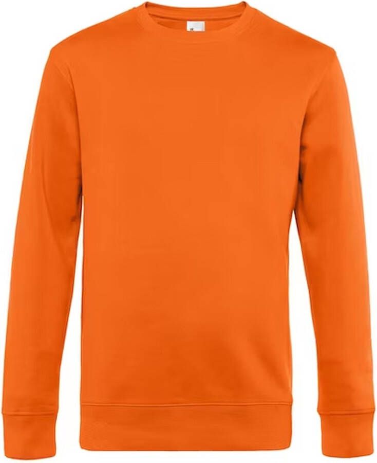 Bc B&C KING Crew Neck Oranje Sweater Orange Sweatshirt Unisex Koningsdag Voetbal WK EK F1 Formule 1 Max Verstappen Oranje Trui Maat L