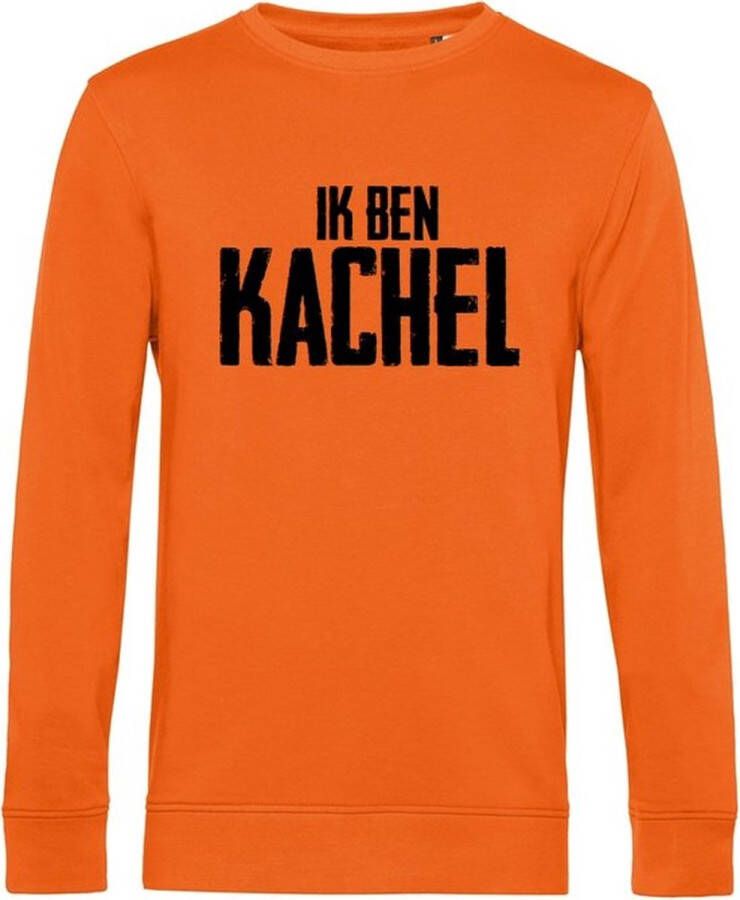 Bc Ik ben Kachel Sweater Organic Nederland Oranje Max Verstappen Koningsdag WK EK voetbal Holland Dutch Maat L