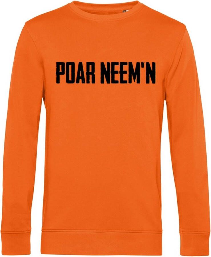 Bc POAR NEEM'N Sweater Organic Nederland Oranje Max Verstappen Koningsdag WK EK voetbal Holland Dutch Maat L