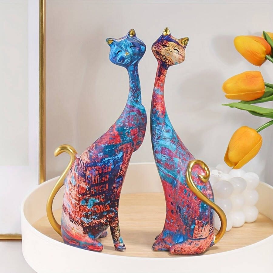 BDB Trading Schattige Europese Stijl Cartoon Ornamenten in Set van 2