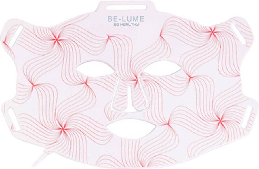 Be-lume LED Facial Mask Gezichtsmaskers Verzorging Rood Licht Therapie Huidverjongingsapparaat 4 Golflengtes Collageen 4 Kleuren Golflengtes 460 590 630 en 850 Rood Licht Therapie Masker Wit