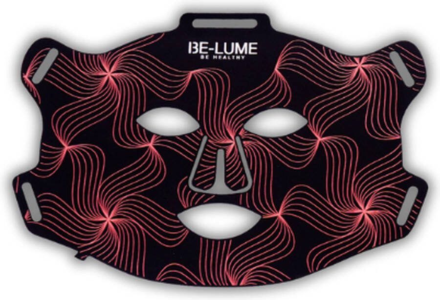 Be-lume LED Facial Mask Gezichtsmaskers Verzorging Rood Licht Therapie Huidverjongingsapparaat 4 Golflengtes Collageen 4 Kleuren Golflengtes 460 590 630 en 850 Rood Licht Therapie Masker Zwart