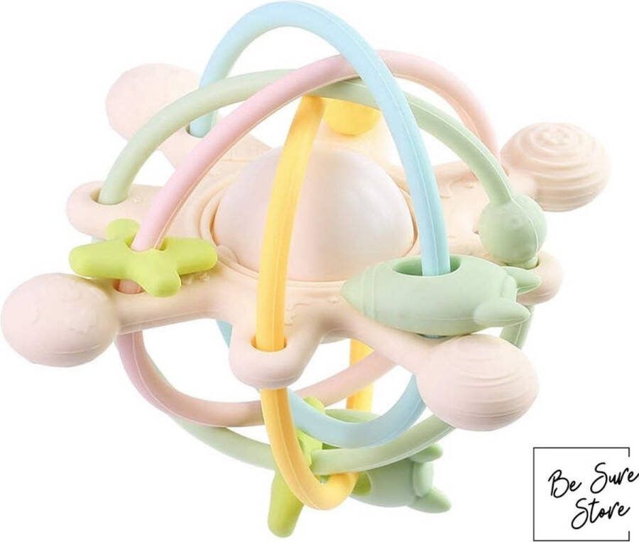 Be Sure Store Sterrenvlucht Rammelaar Bijtring BPA-vrij Bijtring Baby Bijtringen Koelbijtring Rammelaar Baby Speelgoed 6 Maanden Baby Speelgoed