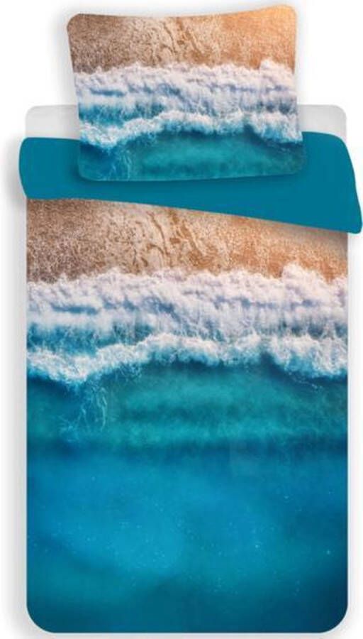 SimbaShop Beach Dekbedovertrek Tropical Holiday Eenpersoons 140 x 200 cm Polyester