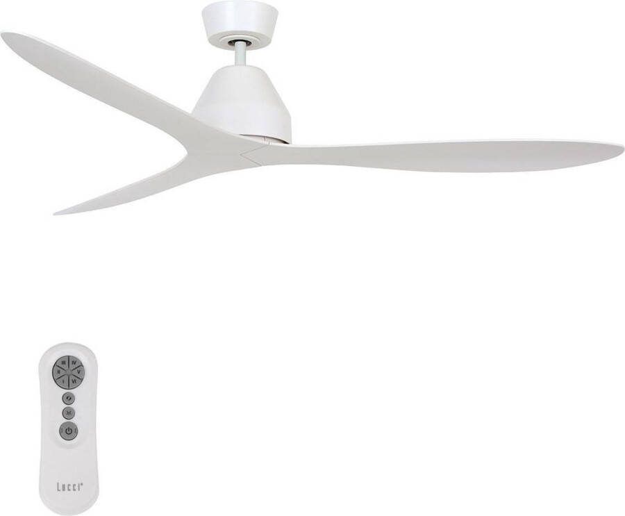 Beacon Lucci Air Plafondventilator Whitehaven Wit Ø 142cm incl.