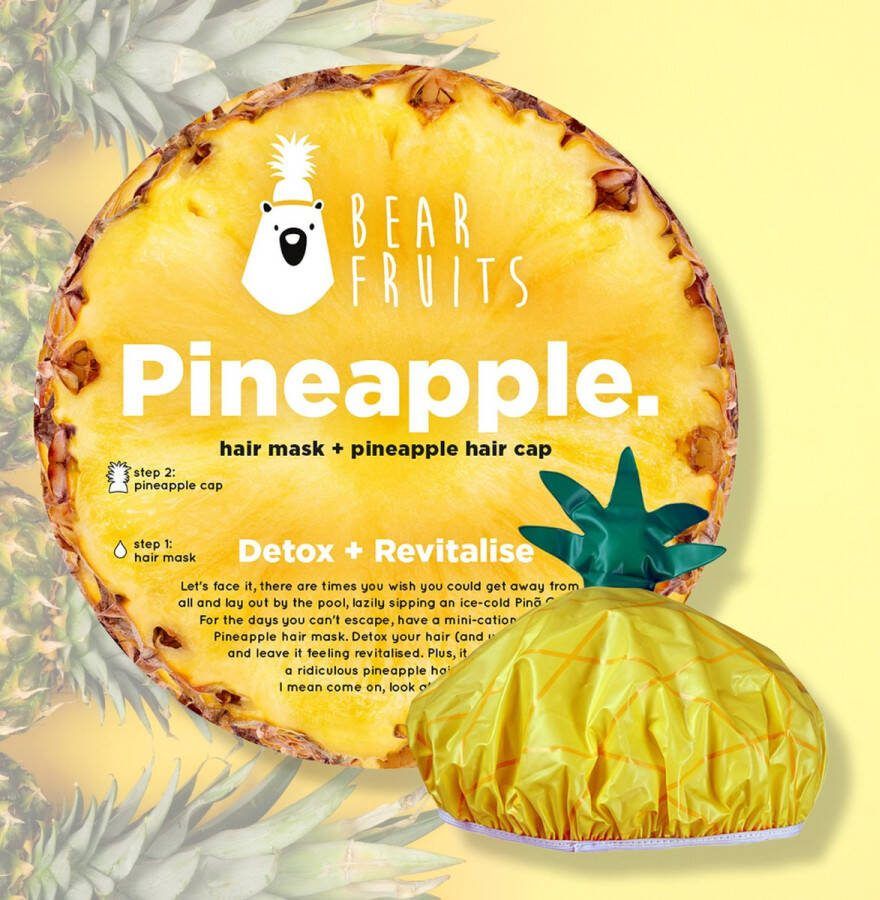 BEAR FRUITS Haarmasker Ananas Haarmasker + dop 20 ml