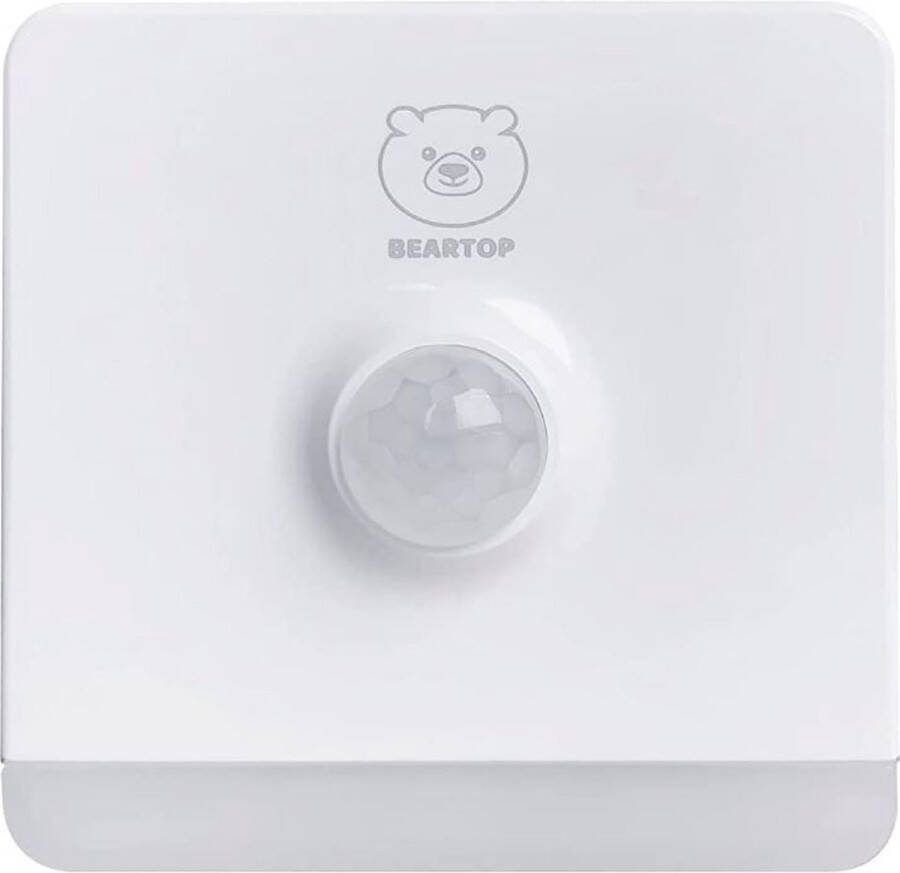 BEARTOP Premium nachtlampje van met schemer- en bewegingssensor warm wit automatisch aan uit oriëntatielicht kastverlichting zeer energiezuinig 2 stuks