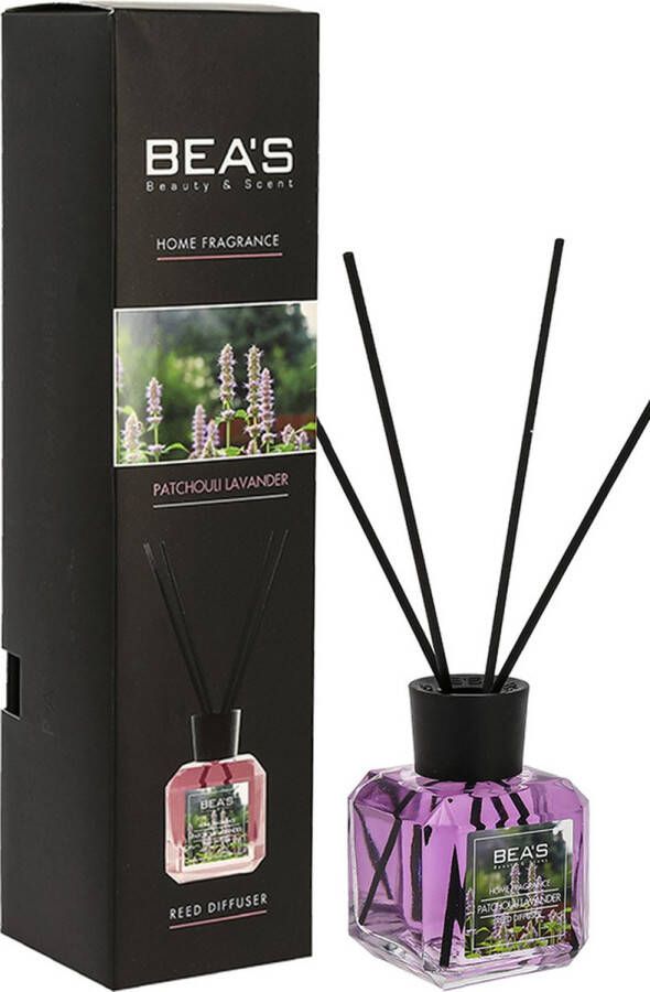 Bea's Home Fragrance Geurstokjes 120ml Patchouli Lavander